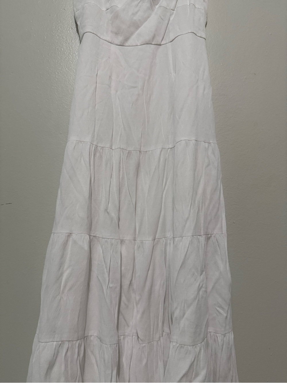 Trixxi White Tiered Maxi Dress
